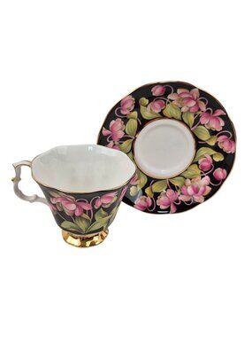 Royal Albert Tea Cup Saucer Provincial Flowers Pitcher Plant England Vintage